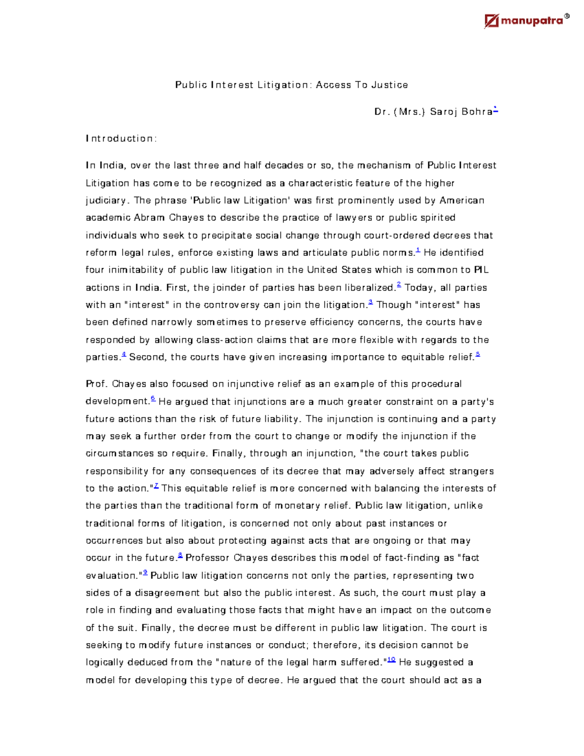 Public Interest Litigation - Pu b lic I n t e r e st Lit ig a t ion ...