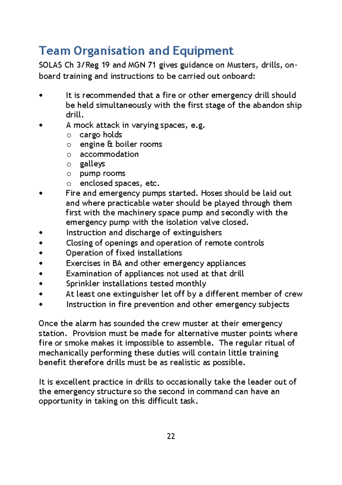 Lecture 3Team Organisation and equipment Team Organisation and