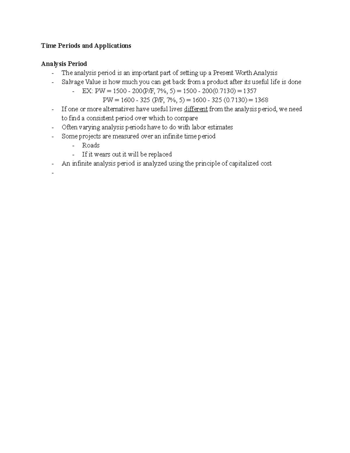 Lecture 6 (Engineering Economics) - Time Periods and Applications ...