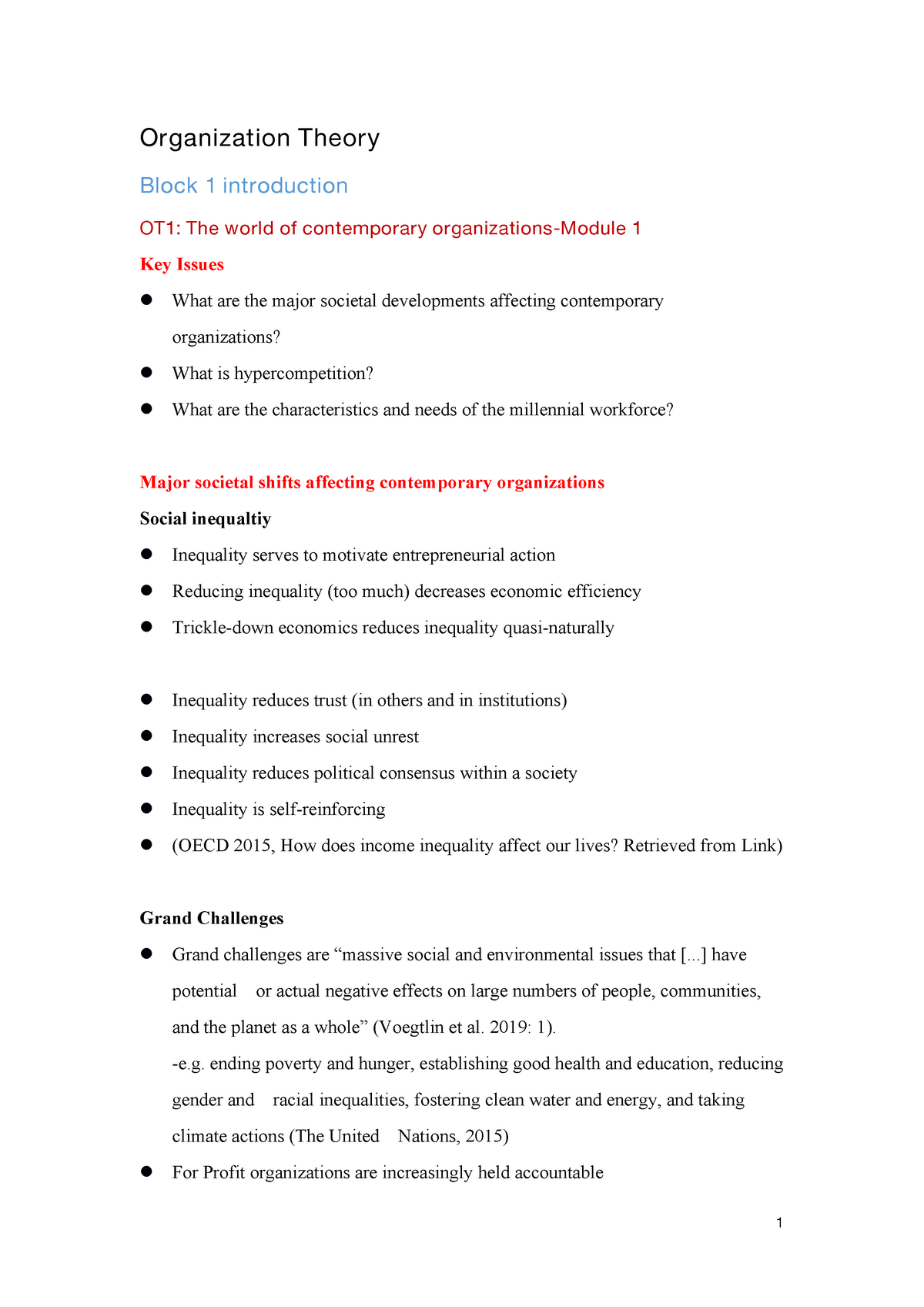 organization theory case study