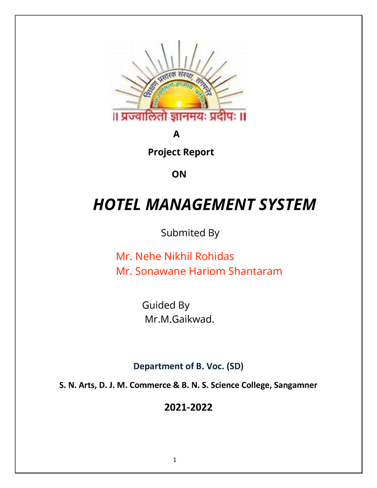 research paper on hostel management system