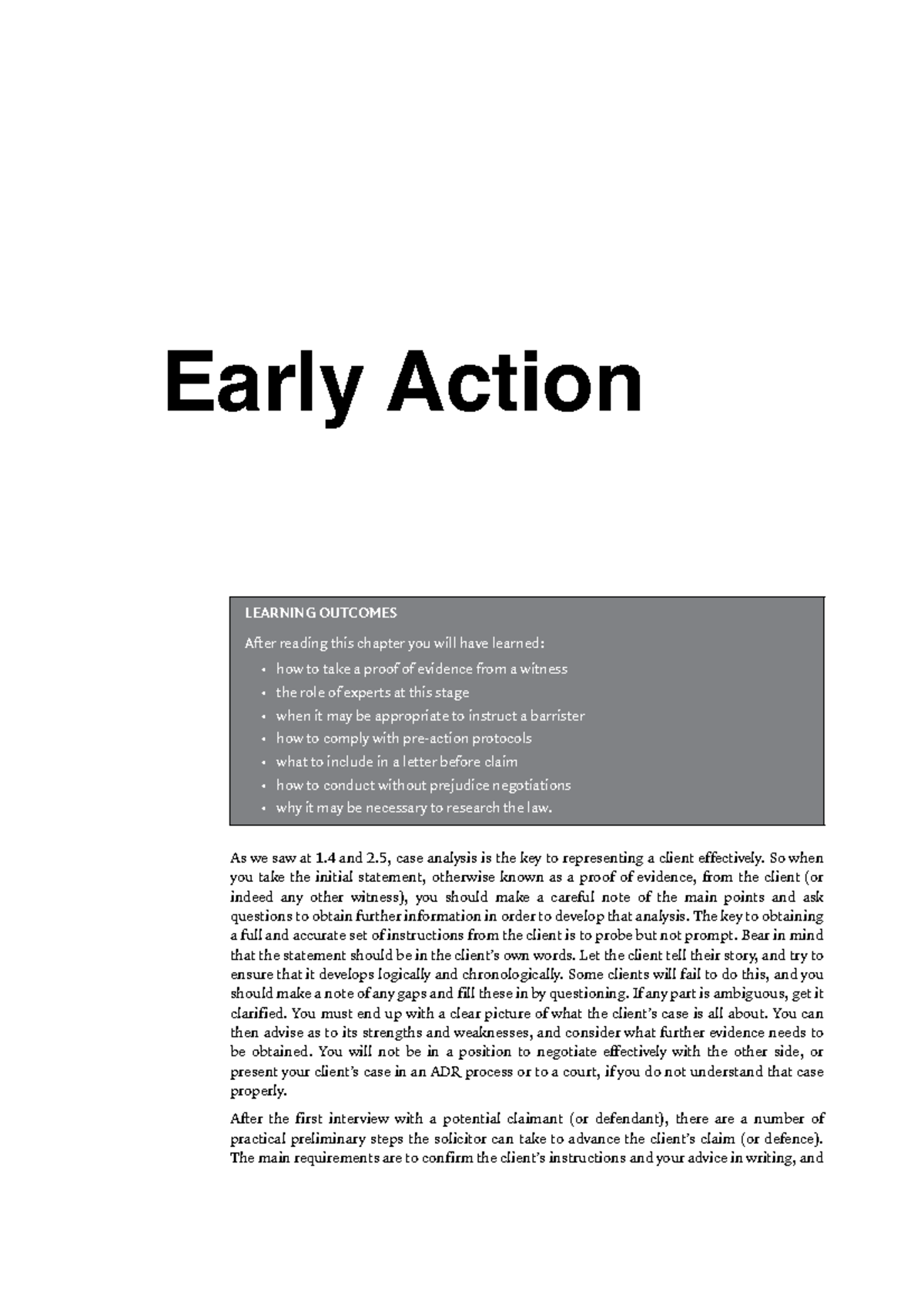 early-action-notes-for-dispute-resolution-and-civil-litigation