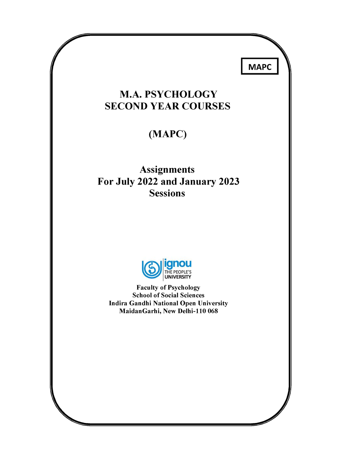 ignou mapc assignment 2022 23