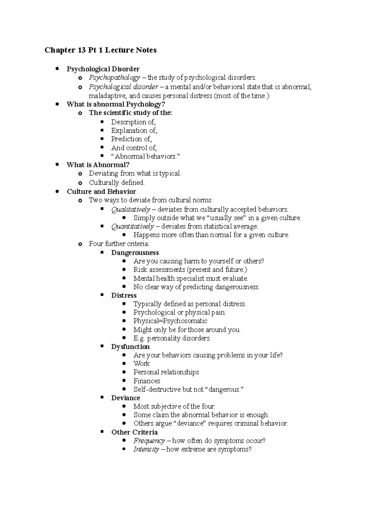 Chapter 13 Pt 1 Lecture Notes - Chapter 13 Pt 1 Lecture Notes ...