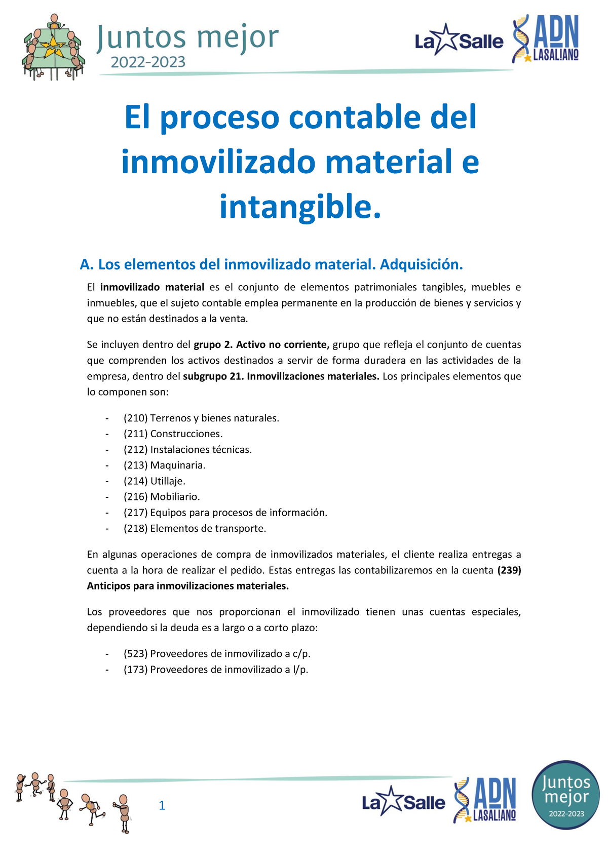 Inmovilizado Material E Intangible Hecho - El Proceso Contable Del ...