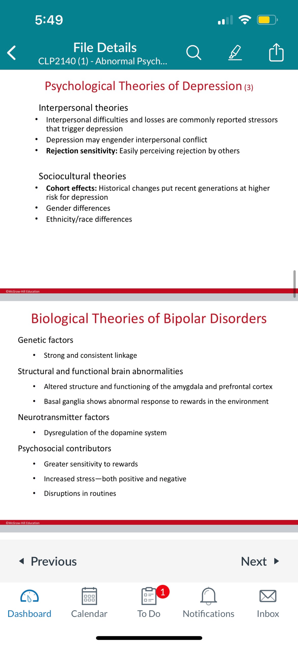 Chapter 7 Abnormal Psychology - CLP2140 - Studocu