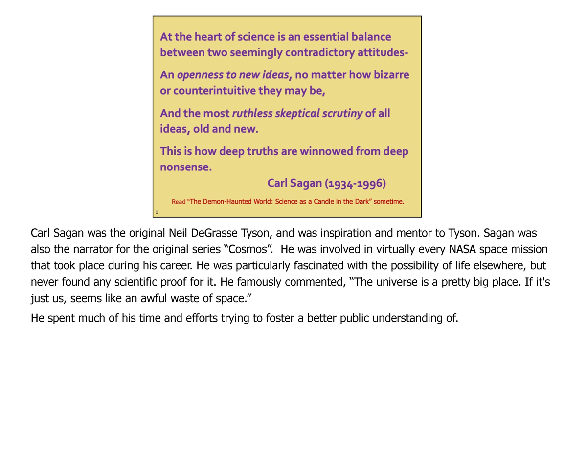 Chapter 16 Dienes etc S24 with Notes - Carl Sagan was the original Neil ...