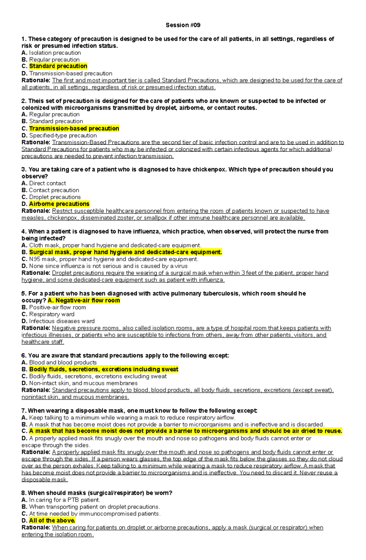 Funda LAB Session 9 Answers Session 1. These category of