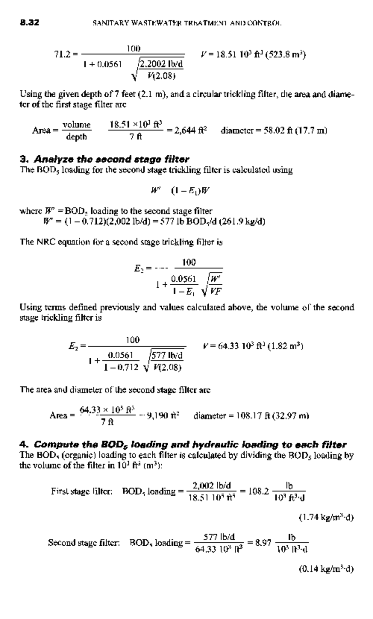 Civil-engineering-calculations (62) - 71 = 1QQ — V= 18 103 ft 3 (523 m ...