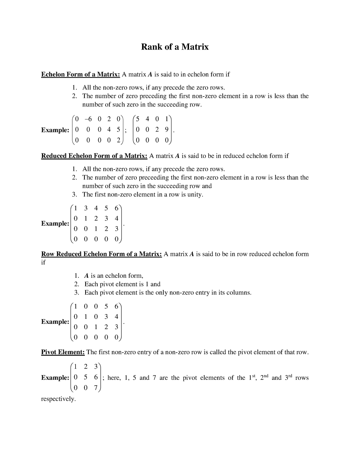 matrix-part-03-new-mathmatics-rank-of-a-matrix-echelon-form-of-a