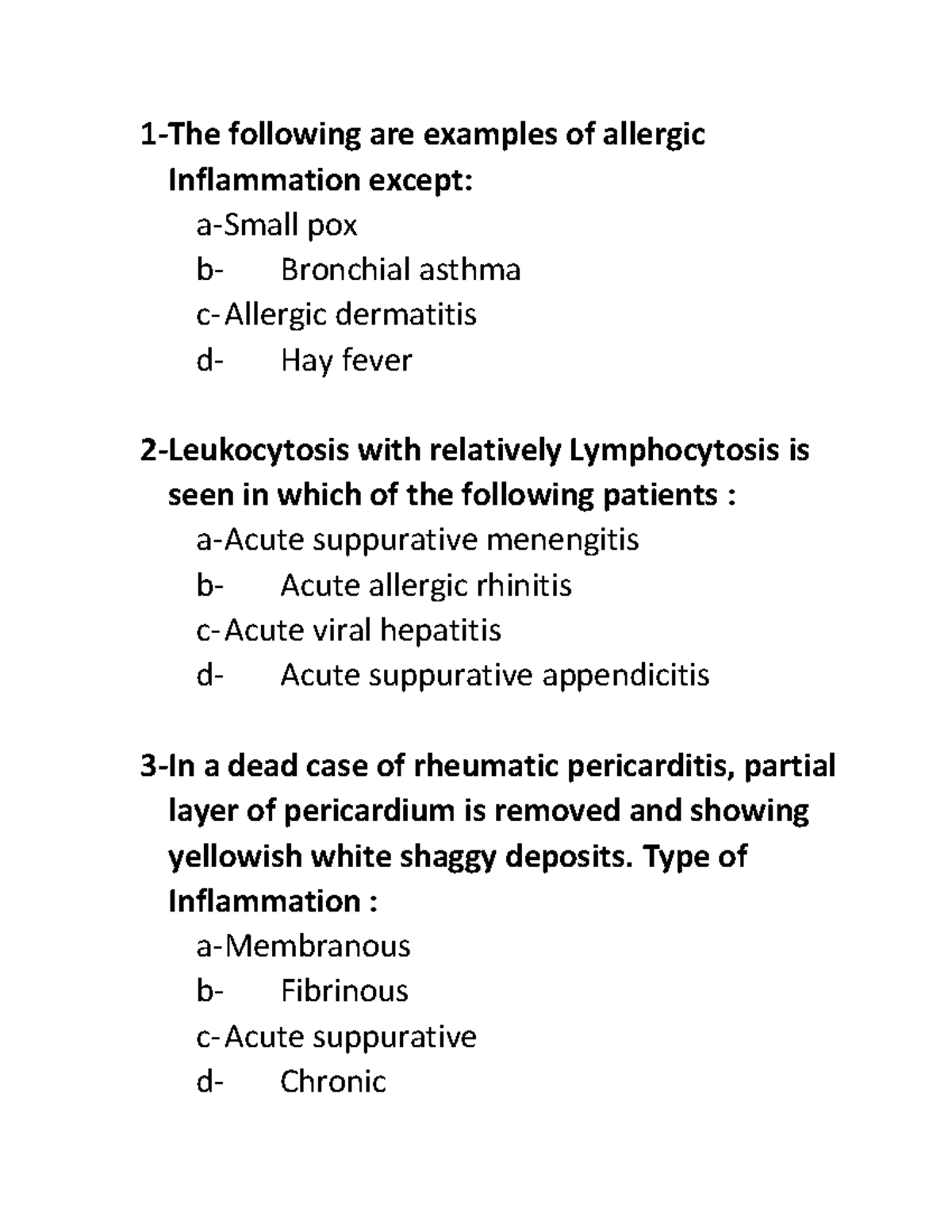 medicine-document-5-1-the-following-are-examples-of-allergic