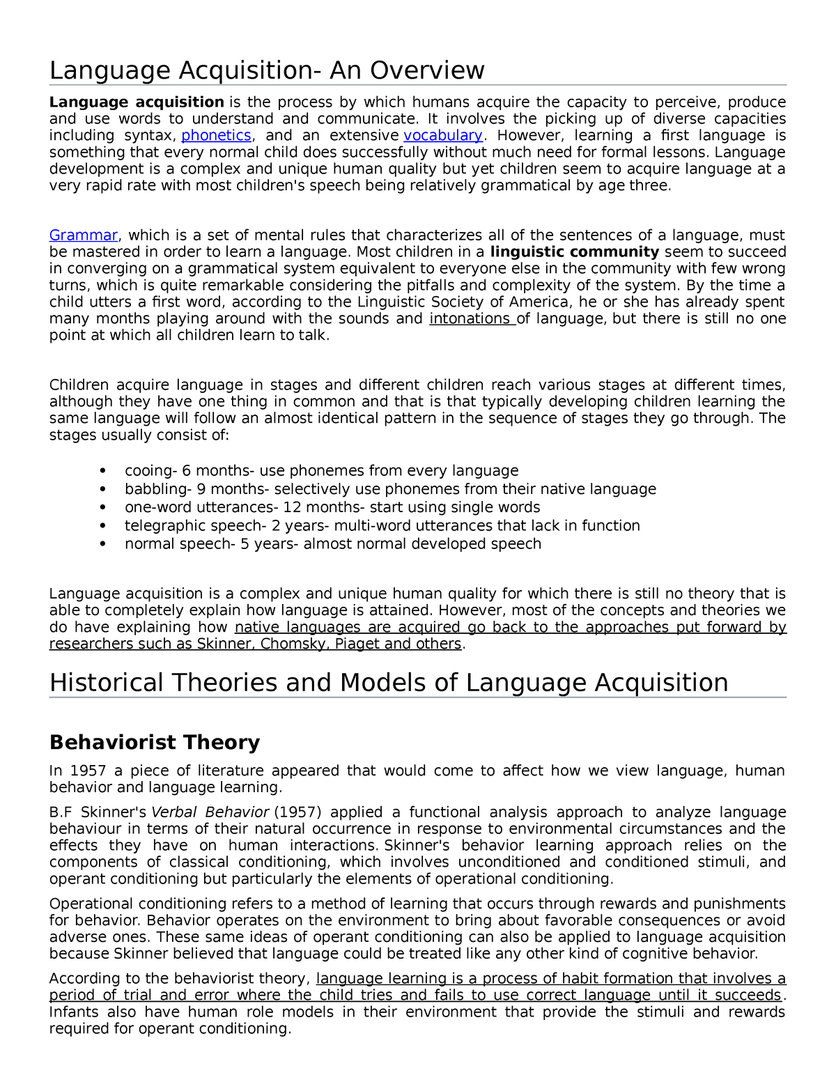 language acquisition dissertation ideas