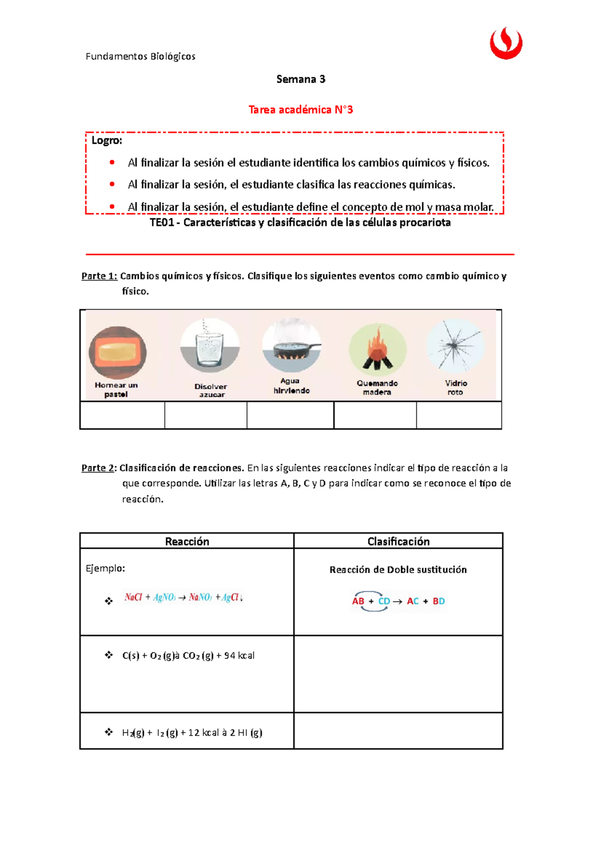 S3 TE01 Tarea Academica(1) BIOLOGIA UPC - Fundamentos Biológicos Semana ...