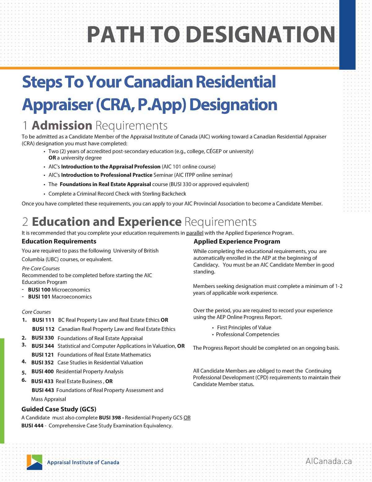 2bAIC Steps to Designation CRAENGNOV20211 Steps To Your