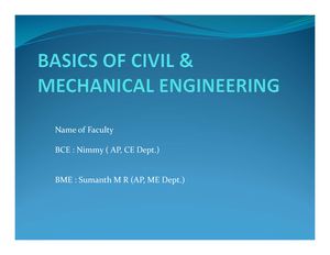 Part 4 - Lecture Notes Basics Of Mechanical Engineering - Here The ...