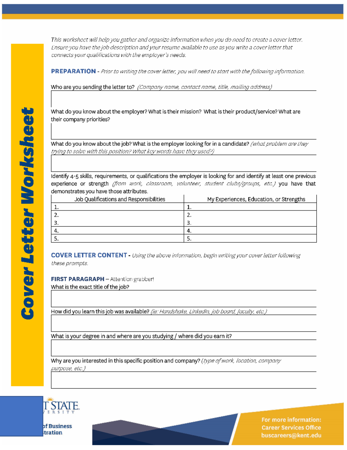 cover letter exercises liveworksheets