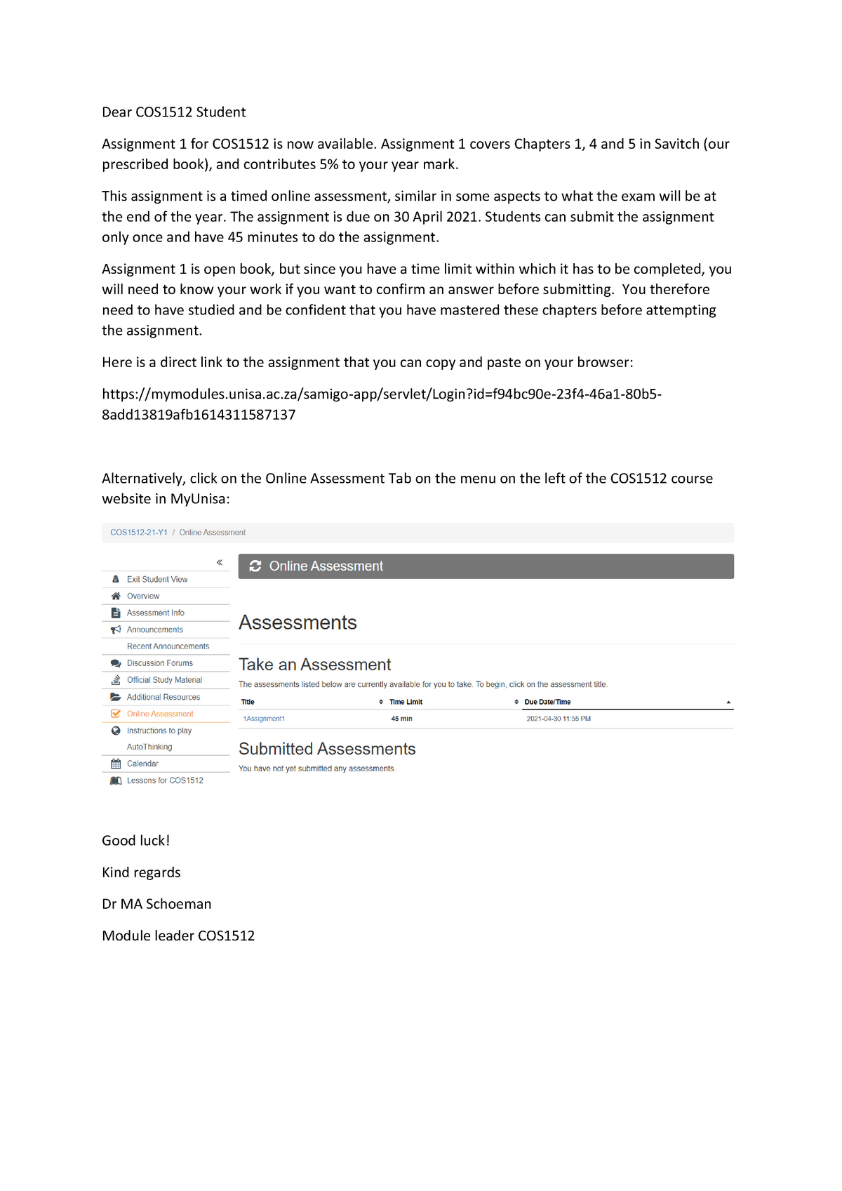 cos1512 assignment 3 solutions 2021