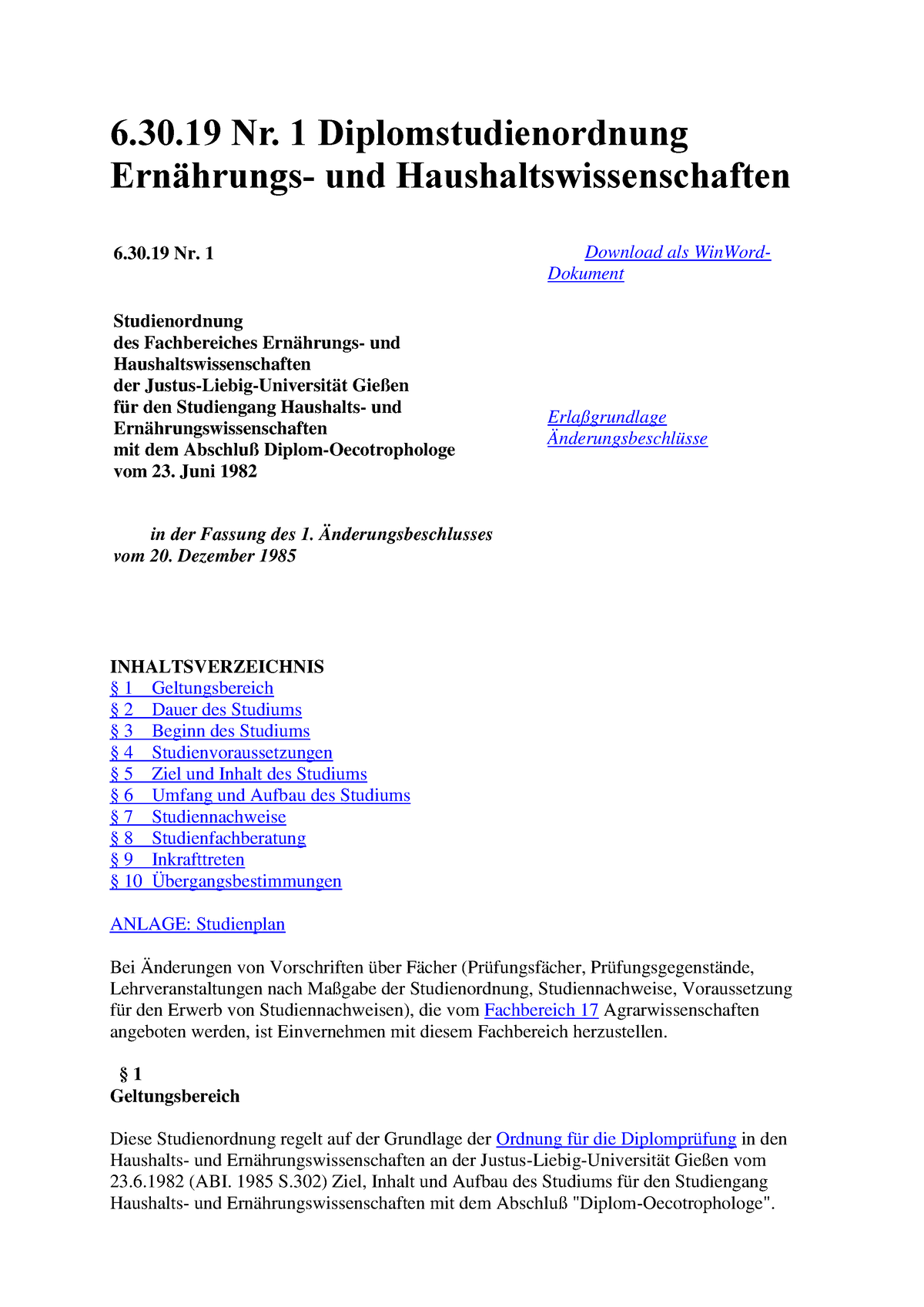 Modulkatalog Studium - Suche Inhalte - 6.30 Nr. 1 Diplomstudienordnung ...