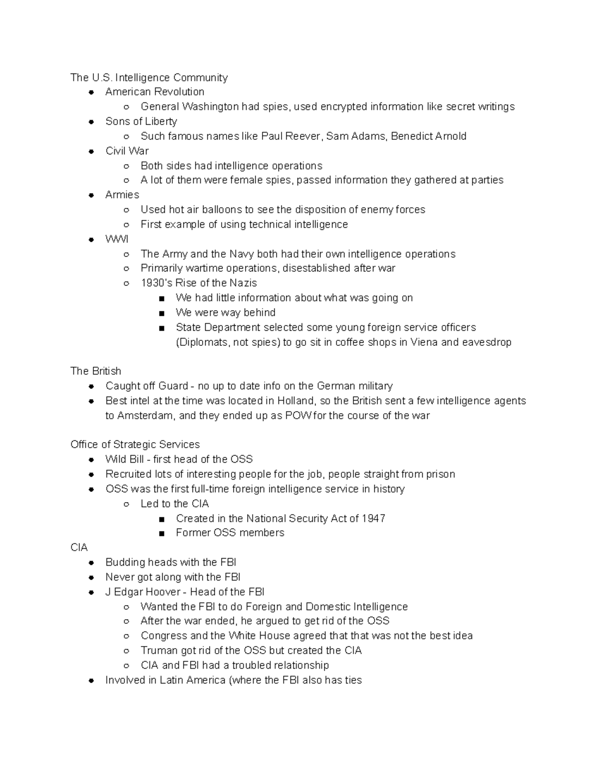 Intelligence 3 Components Of National Security Strategy The U