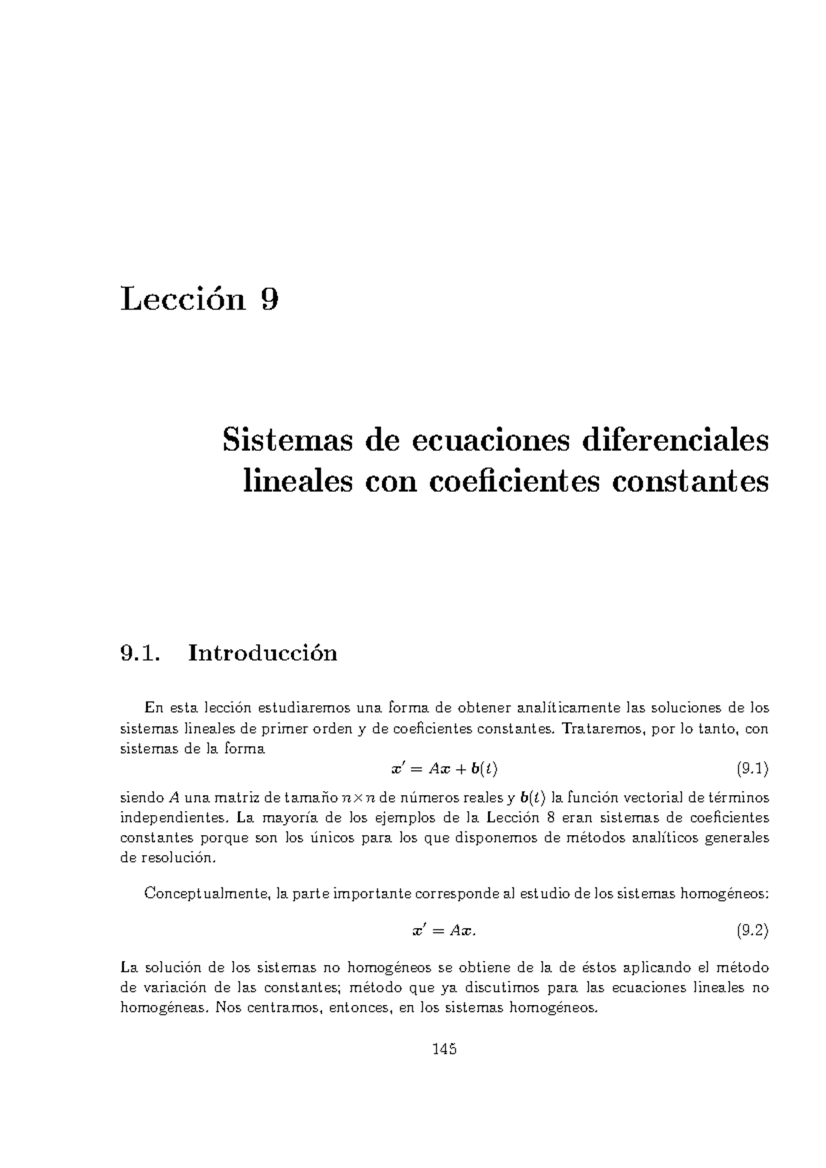 Pr Ctica Lecci On Sistemas De Ecuaciones Diferenciales Lineales Con Coeficientes