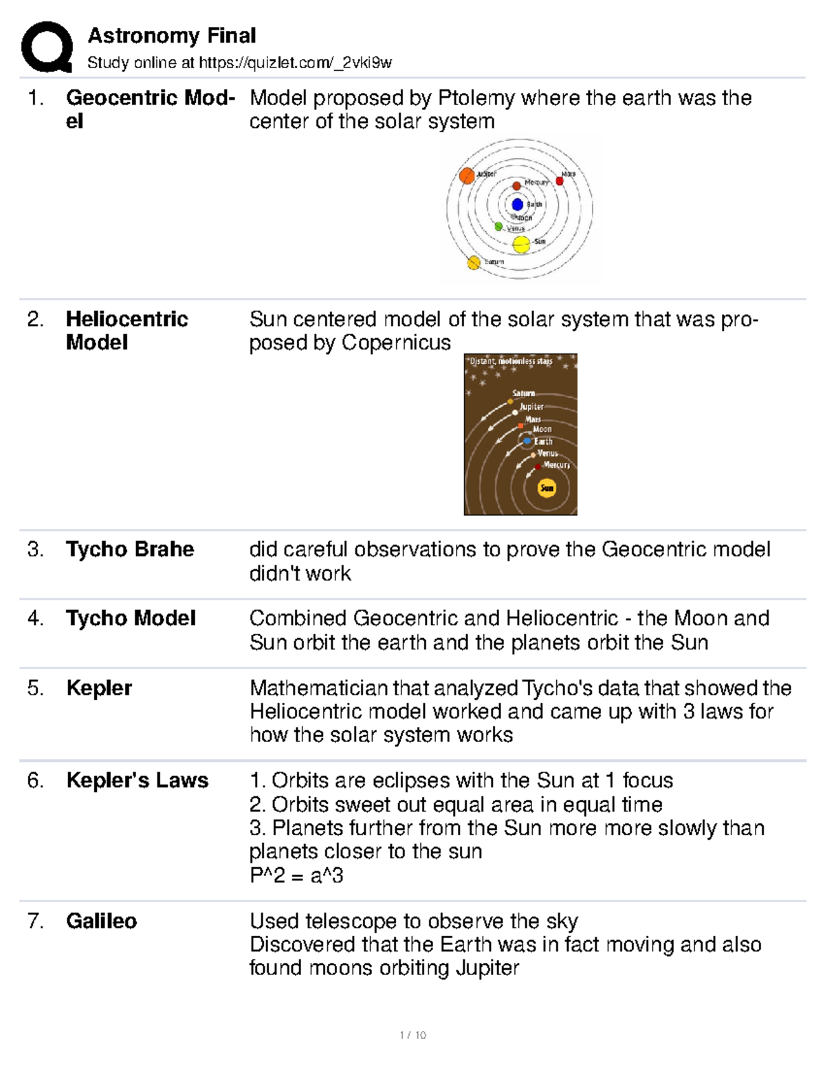 Astronomy final study guide and notes Study online at quizlet