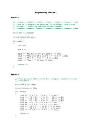 Lab Assignment 5 Answer - CSC 186 : OBJECT ORIENTED PROGRAMMING NAME ...