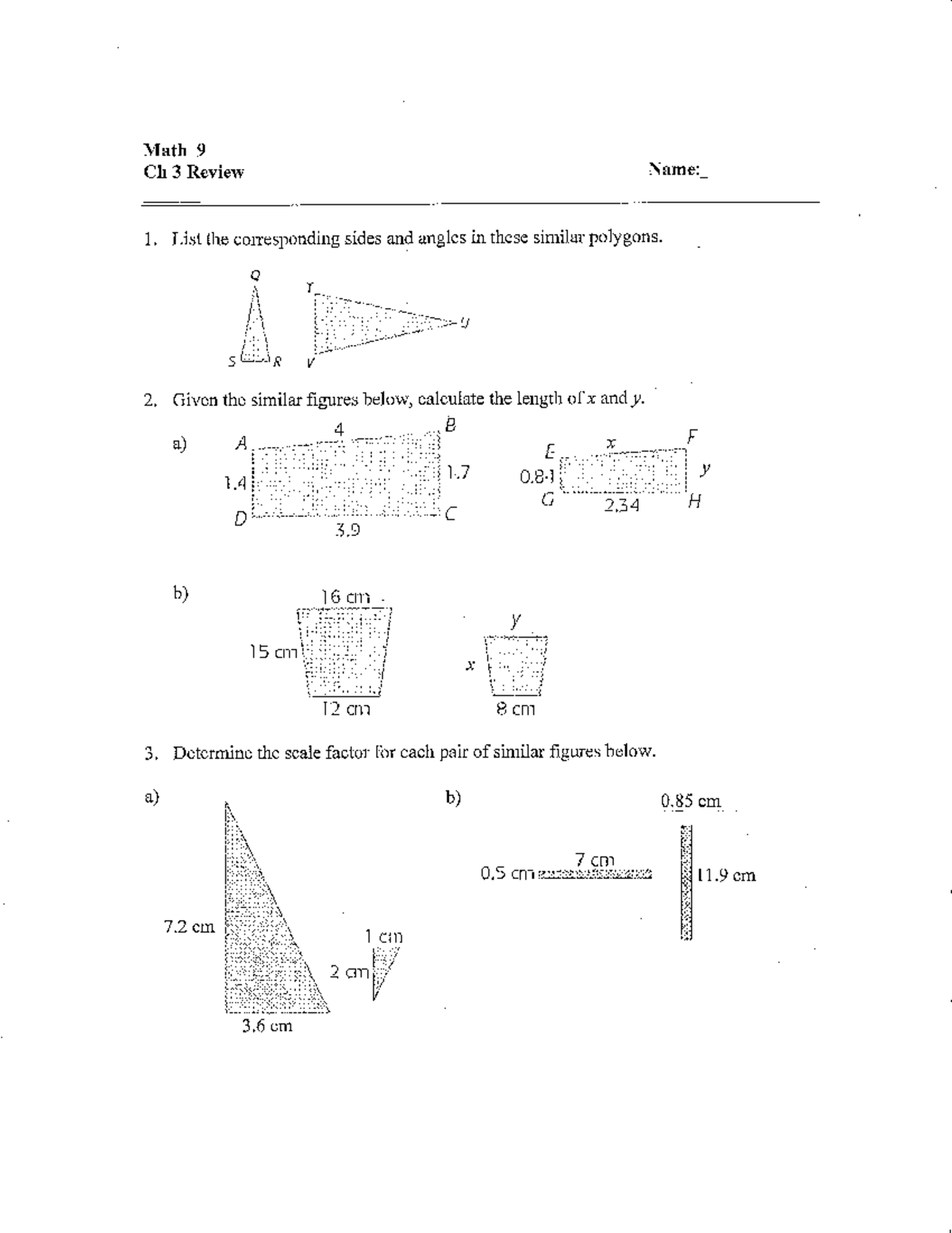 Chapter 3 review Blank - exercise - MATH 100 - Studocu