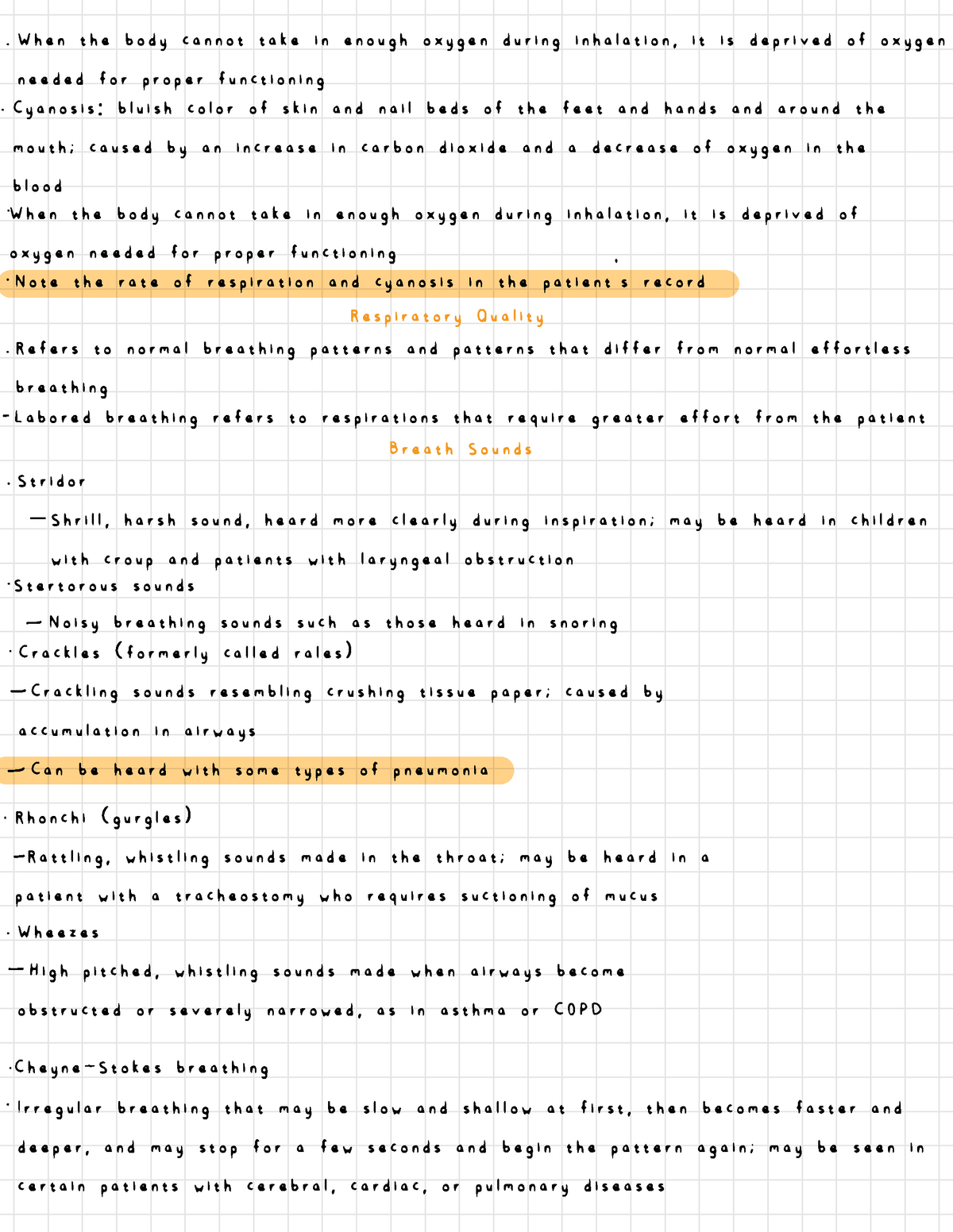 Vital Signs Part Three - Lecture notes 21-21 - When the body cannot With Bill Nye Respiration Worksheet