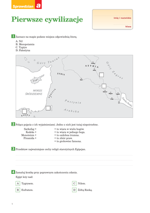 1 Pierwsze Cywilizacje Test GR B PDF - You Might Also LikeKrajobrazy ...