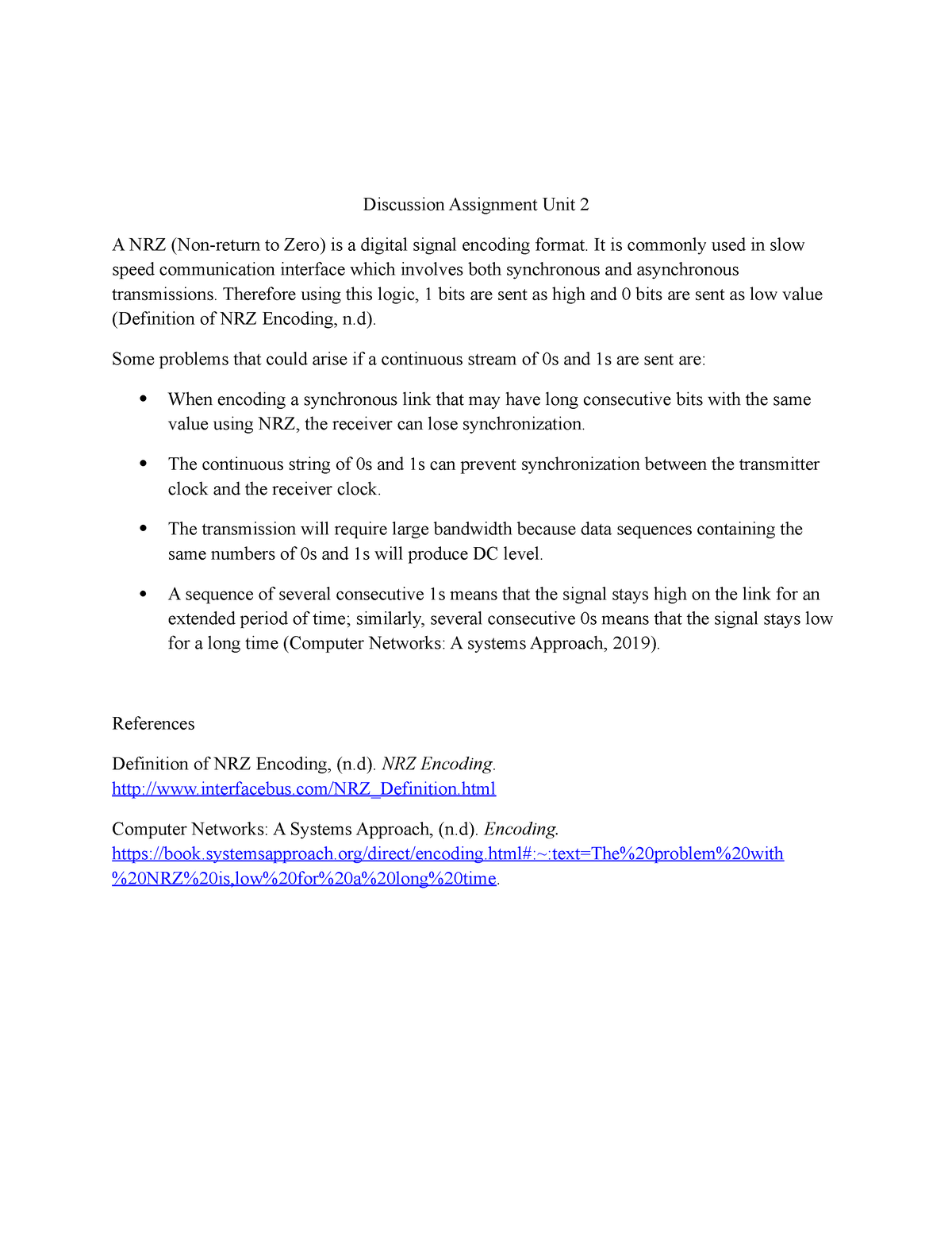 cs 2204 written assignment unit 2