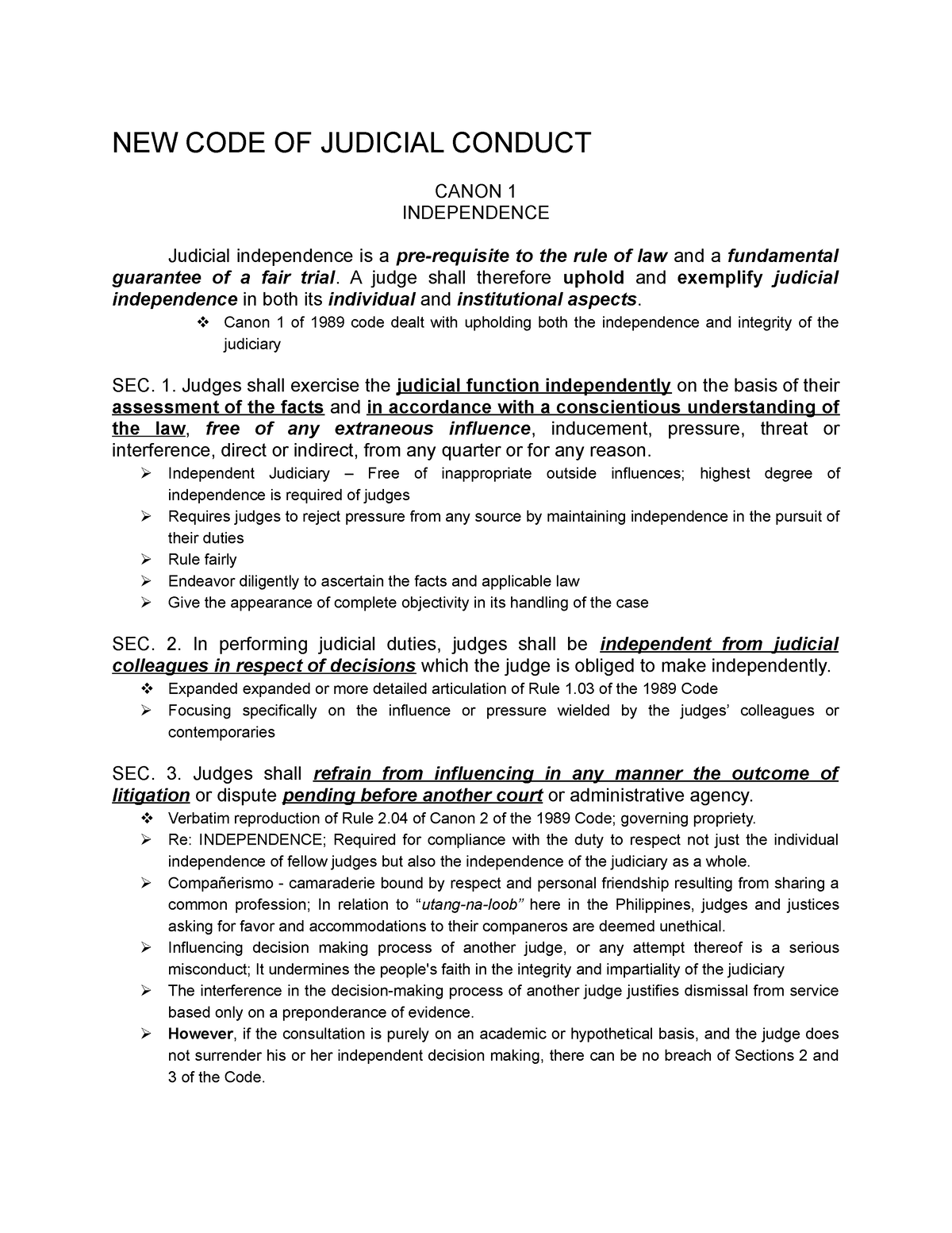 299840325-new-code-of-judicial-conduct-notes-new-code-of-judicial