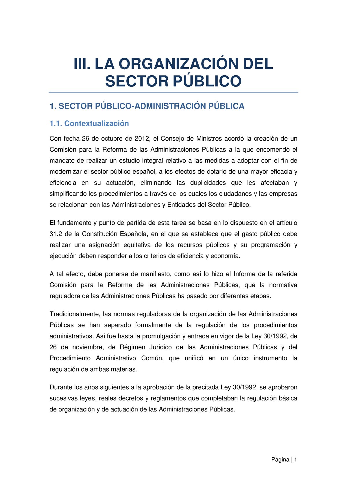 Tema III La Organizaci Ã³n Del Sector PÃºblico Apuntes VMA - III. LA ...