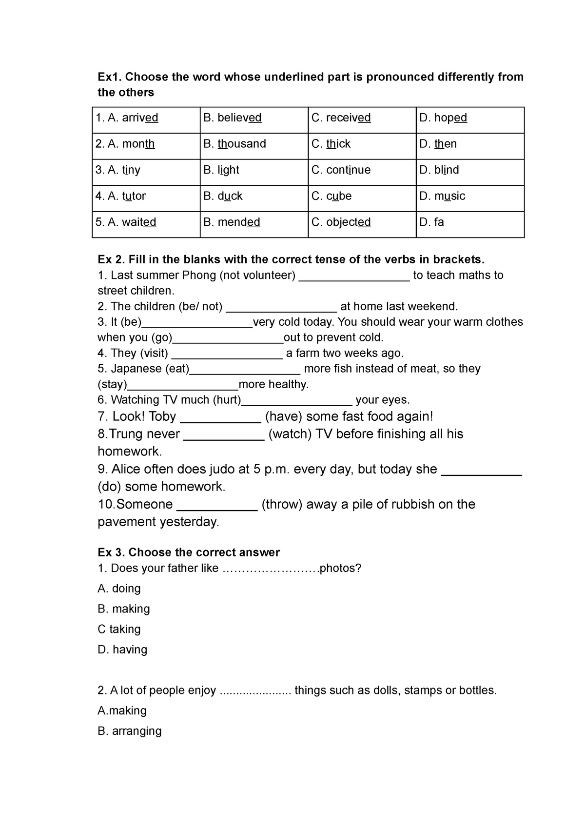 test-11-an-english-test-for-middle-schoolers-ex1-choose-the-word