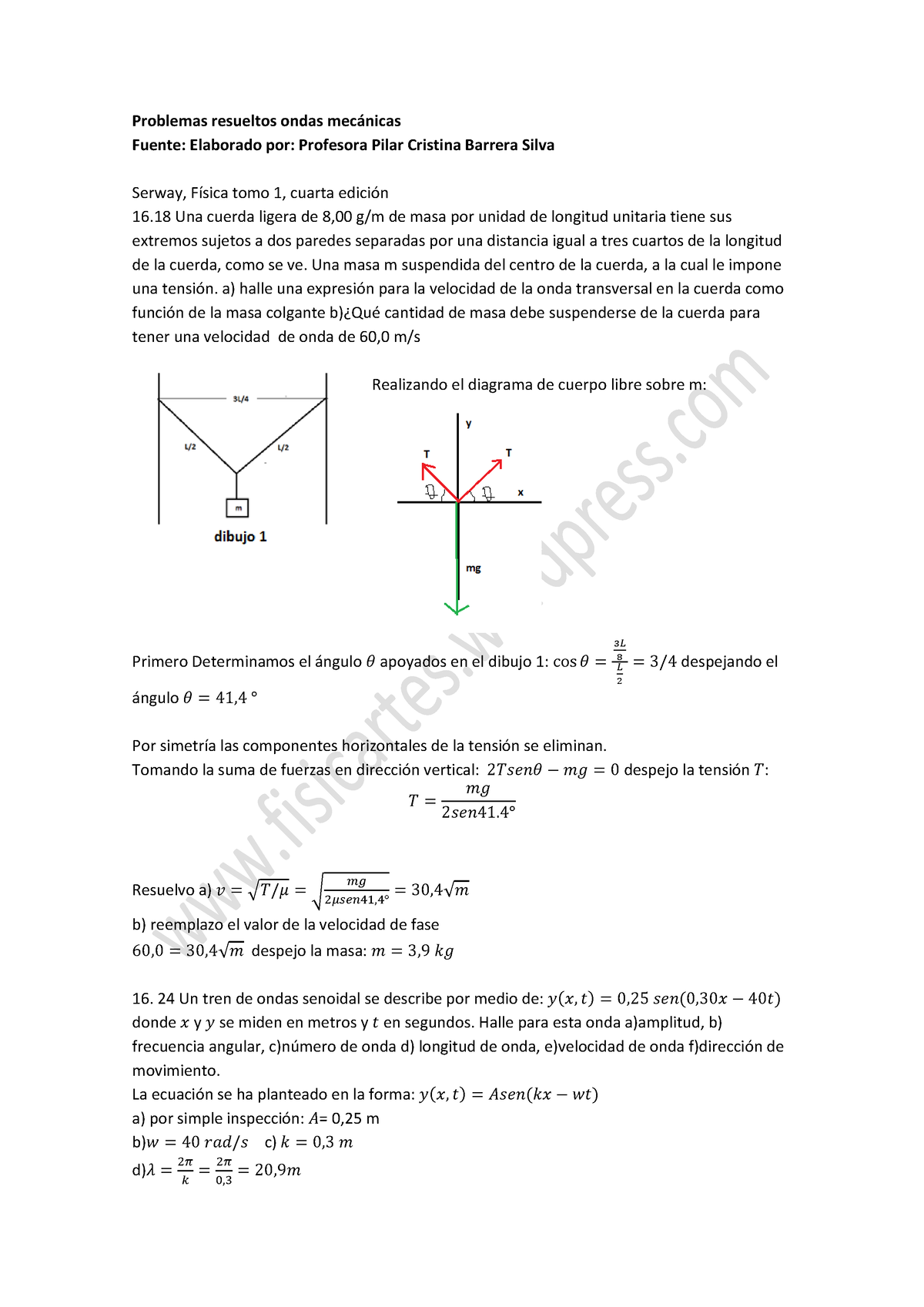 Problemas Resueltos Ondas Mecc3a1nicas - Problemas Resueltos Ondas Mec ...