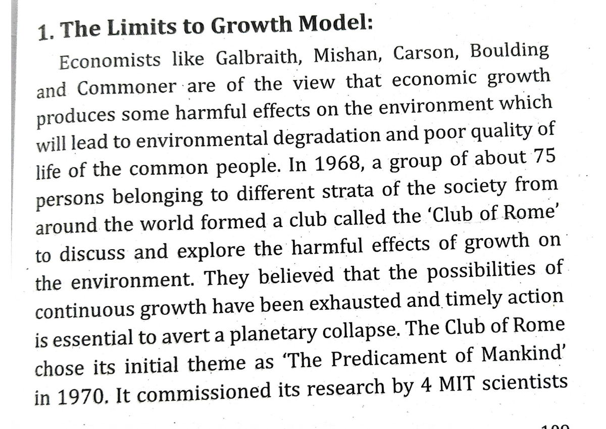 The Limits To Growth Theory - BA Economics - Studocu