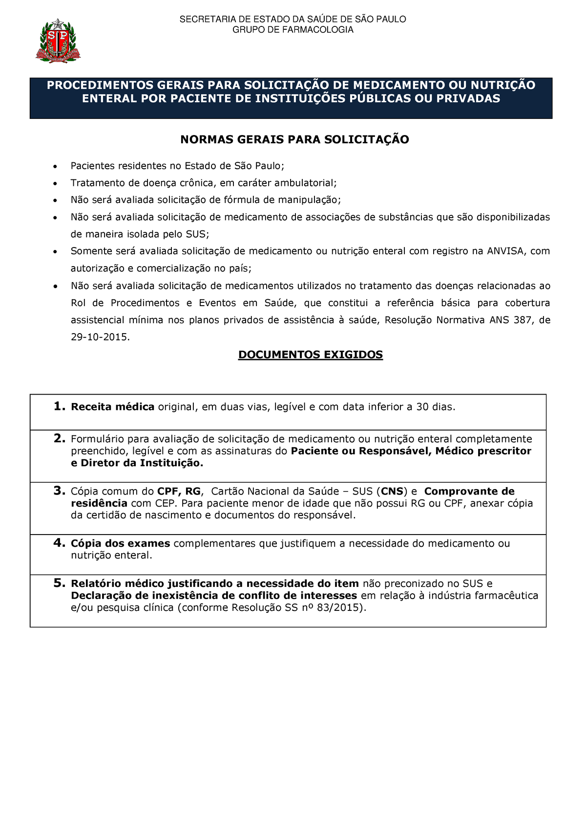 Anexo Iv Formulario Medicamento Manual 09 05 17 Secretaria De Estado Da SaÚde De SÃo Paulo 1910