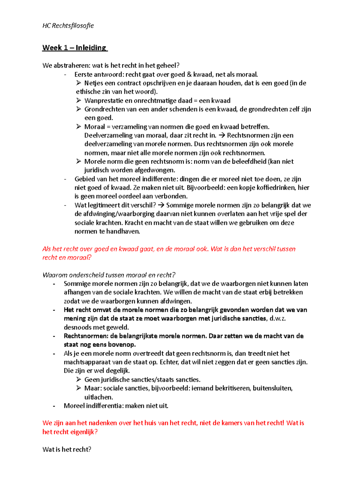 HC Rechtsfilosofie - Week 1 – Inleiding We Abstraheren: Wat Is Het ...