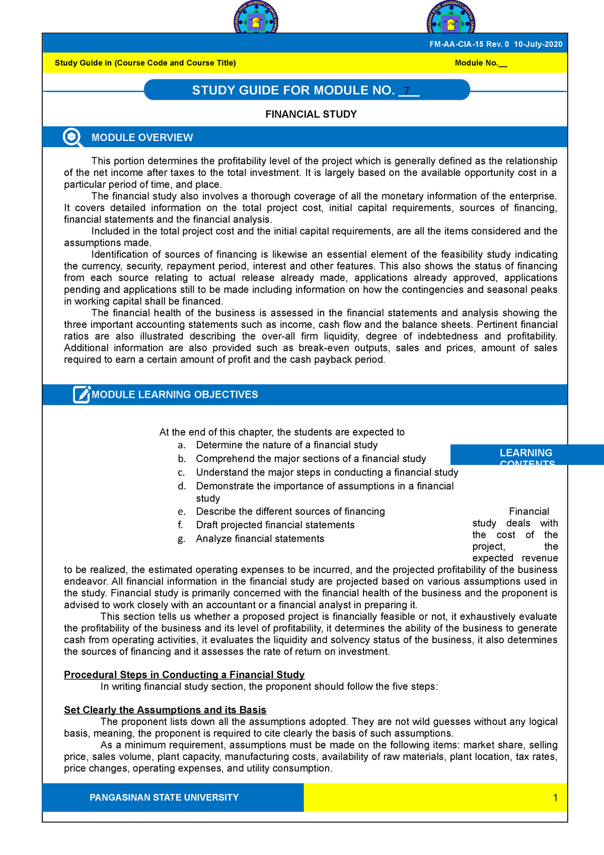 module 7 assignment financial statements