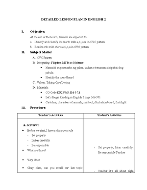 Masusing Banghay Aralin SA ESP IV - MASUSING BANGHAY ARALIN SA ESP IV I ...