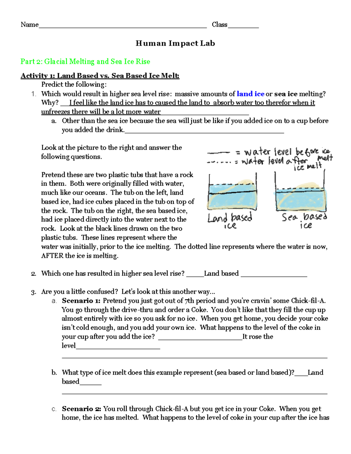 Copy of Human Impact Lab Part 2 - Name ...