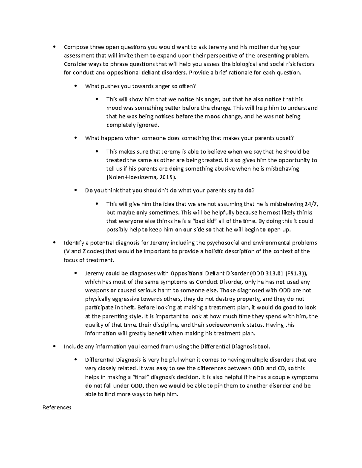 Coun5107 u10d1 - discussion - Compose three open questions you would ...