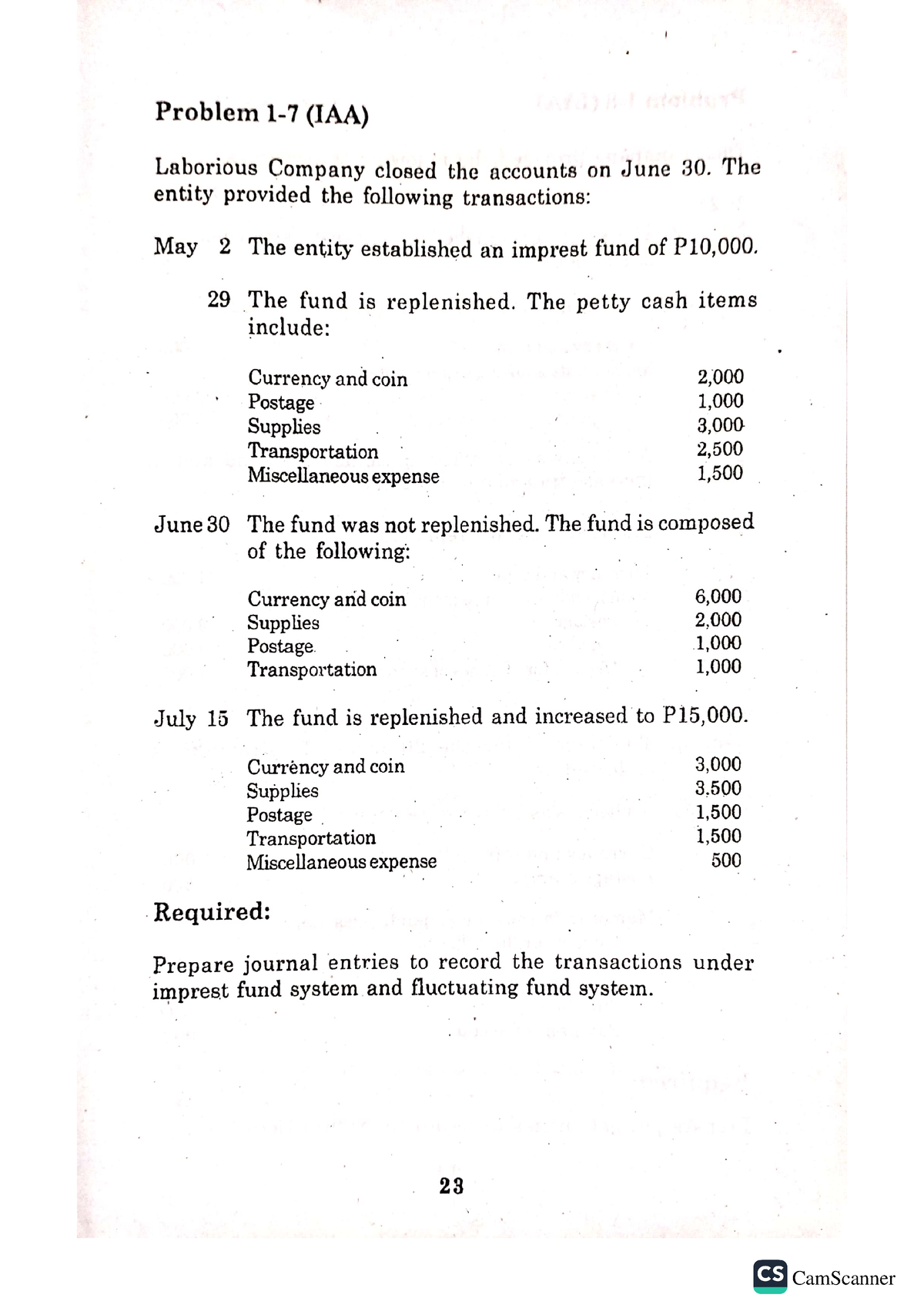 IA- Problem 1 - Intermediate Accounting (Volume 1) 2021 Edition By ...