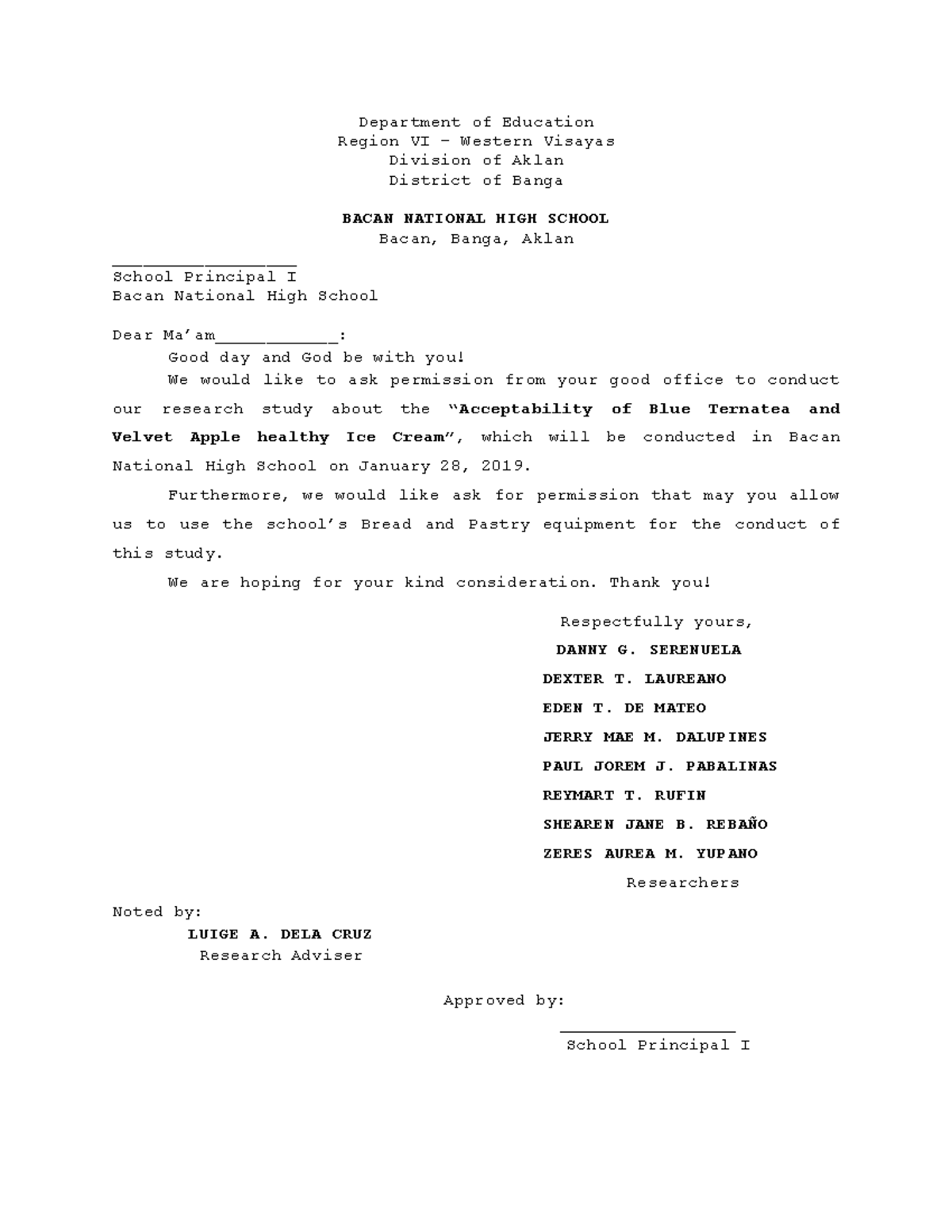 Sample-Questionnaire Rubric Letters Research - Region VI – Western ...