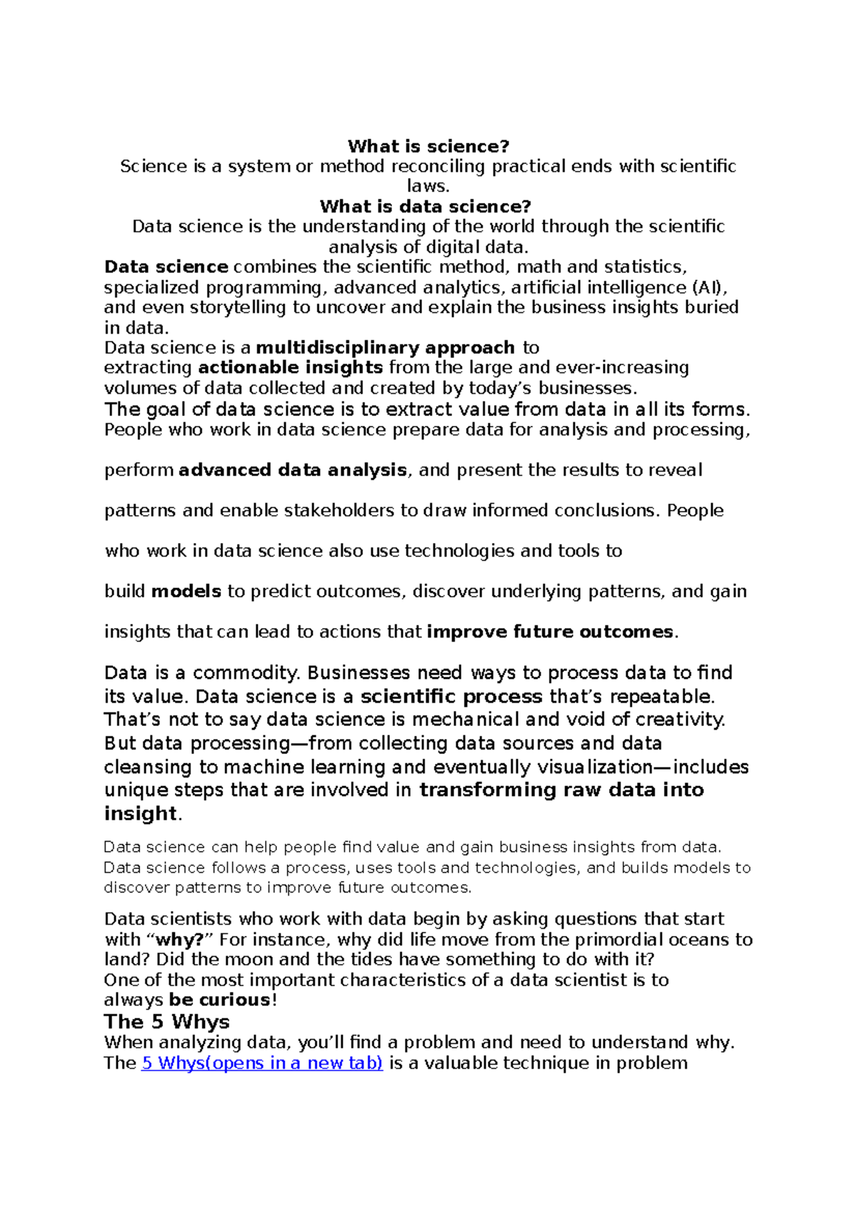 What is science - It is useful - What is science? Science is a system ...