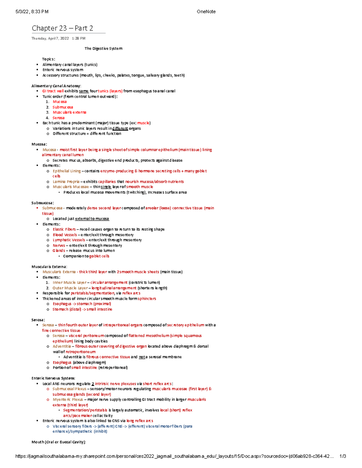 Chapter 23 - Part 2 - 5/3/22, 8:33 PM OneNote - Studocu
