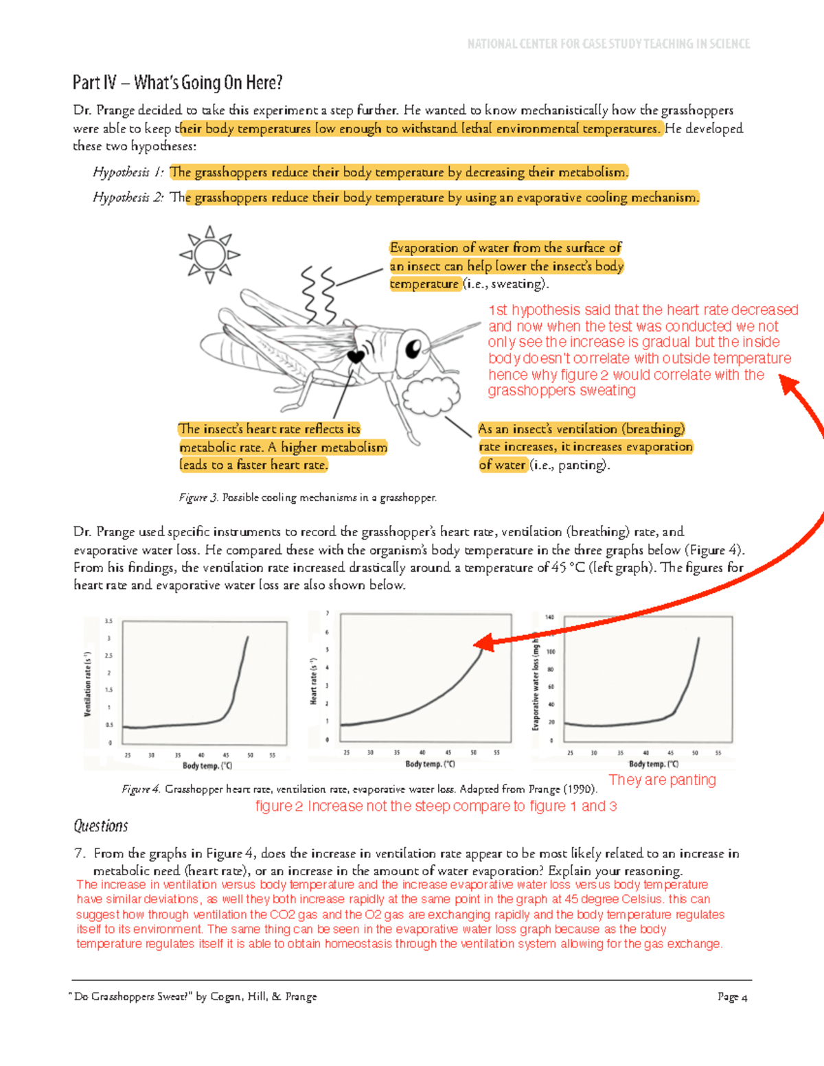 do grasshoppers sweat case study answers pdf