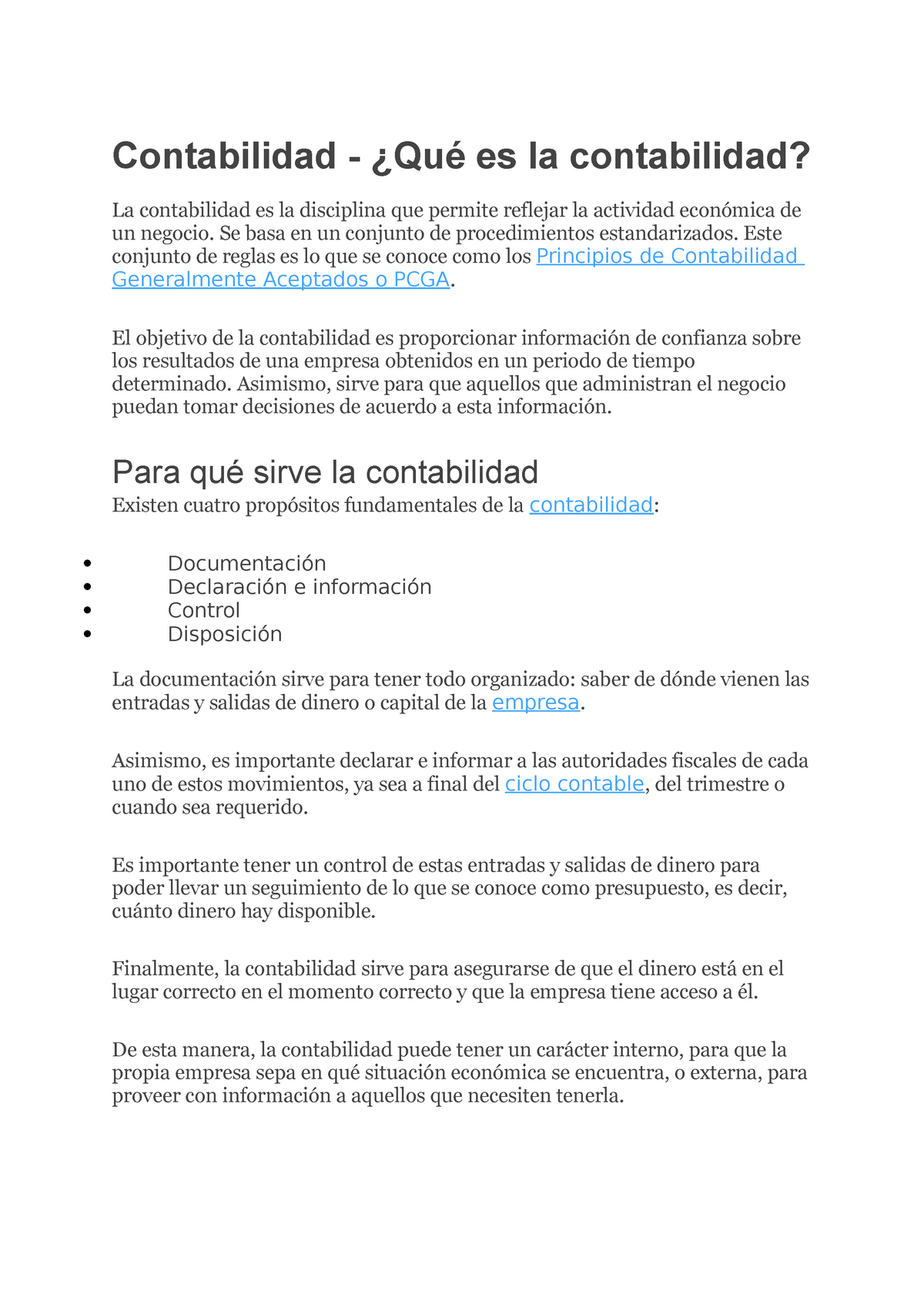 Contabilidad Resumen Contabilidad ¿qué Es La Contabilidad La Contabilidad Es La 3475