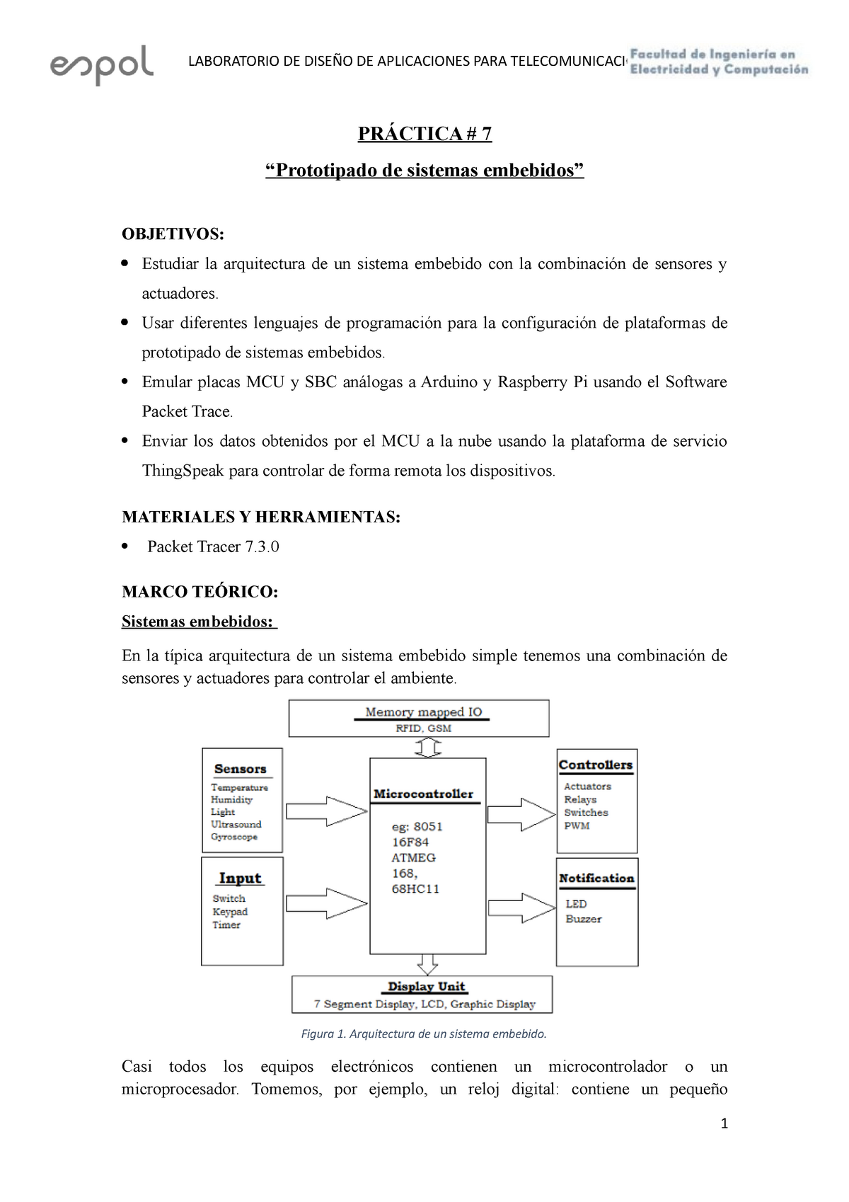 Prática 7 Prototipado De Sistemas Embebidos Laboratorio De DiseÑo