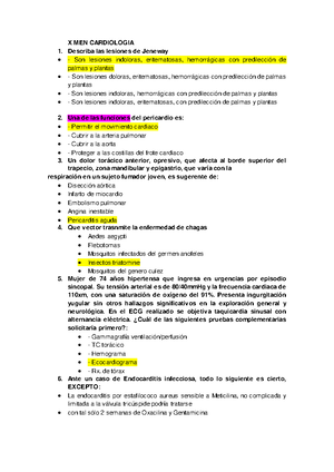 Sss Medicina Interna Iii Reumatologia Udabol Men Cardiologia Describa Las Studocu