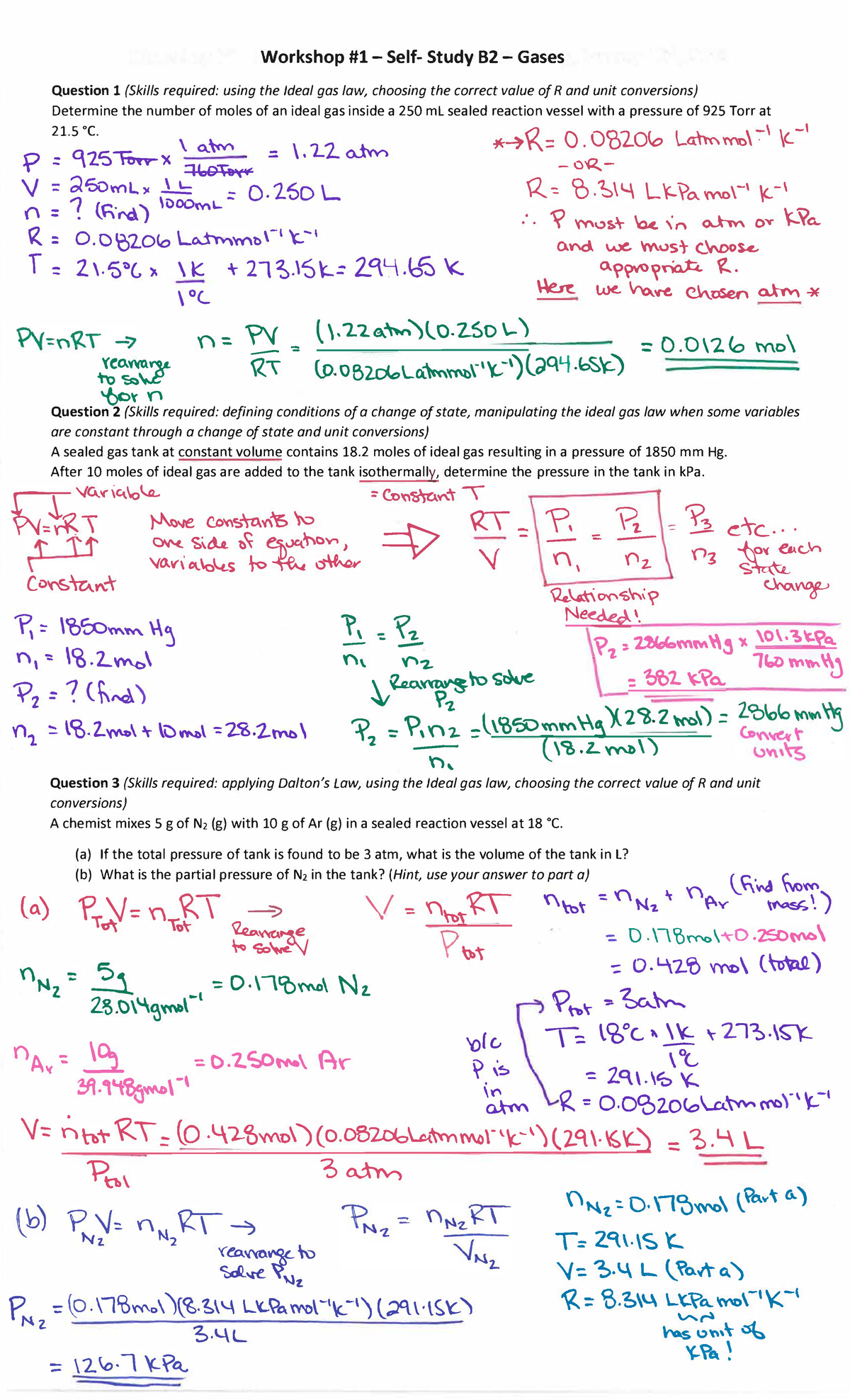 Week 1 Workshop Handout - Topic 13 - Solutions - Workshop #1-Self ...